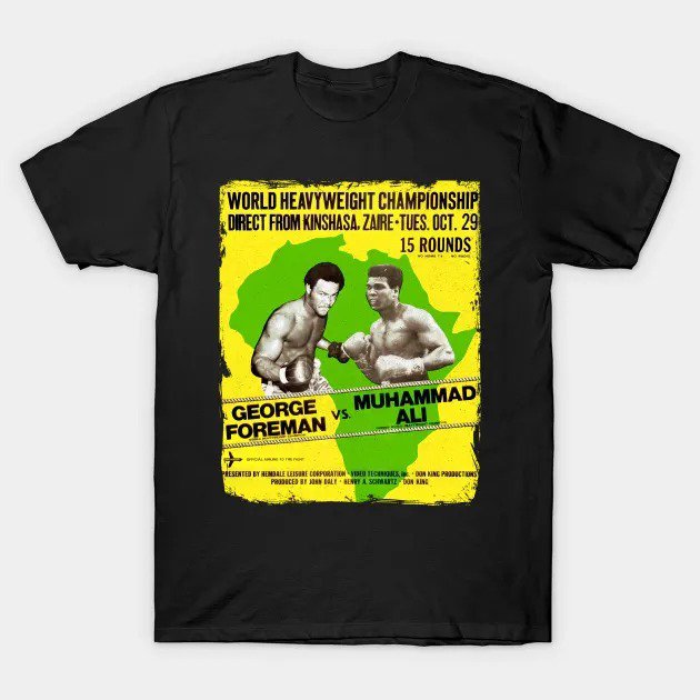 George Foreman Vs Muhammad Ali - The Rumble In The Jungle T-Shirt