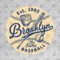Brooklyn Dodgers Glove & Bat By Buck Tee T-Shirt