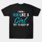 Funny Running Runner Marathon Running Mom Girl T-Shirt