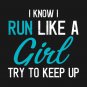 Funny Running Runner Marathon Running Mom Girl T-Shirt