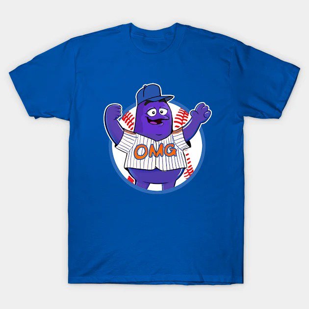 Mets Omg Grimace T-Shirt