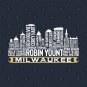 Milwaukee Baseball Team All Time Legends, Milwaukee City Skyline T-Shirt
