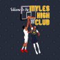 Front & Back Myles High Club T-Shirt