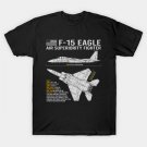 F-15 Eagle Blueprint T-Shirt