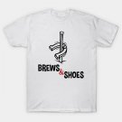 Brews And Shoes Horseshoe Ringer Pitching T-Shirt
