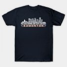 Edmonton Hockey Team All Time Legends, Edmonton City Skyline T-Shirt