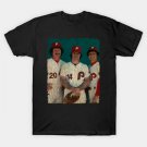 Mike Schmidt, Pete Rose, And Larry Bowa In Philadelphia Phillies T-Shirt