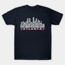 Atlanta Baseball Team All Time Legends, Atlanta City Skyline T-Shirt