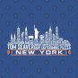 New York Baseball Team All Time Legends, New York City Skyline T-Shirt