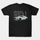 Mach 1 Mustang Gt 5.0L V8 Performance Car Fighter Jet Gray T-Shirt