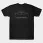 Chevrolet Corvette C6 - Rear Stencil, White T-Shirt