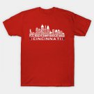 Cincinnati Baseball Team All Time Legends, Cincinnati City Skyline T-Shirt