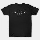 Basketball Heartbeat - Cool Funny Basketball Lover Gift T-Shirt