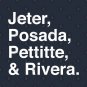 Jeter, Posada, Pettitte, Rivera - White T-Shirt