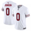 Arizona Cardinals #0 Will Johnson White Limited Stitched Jersey