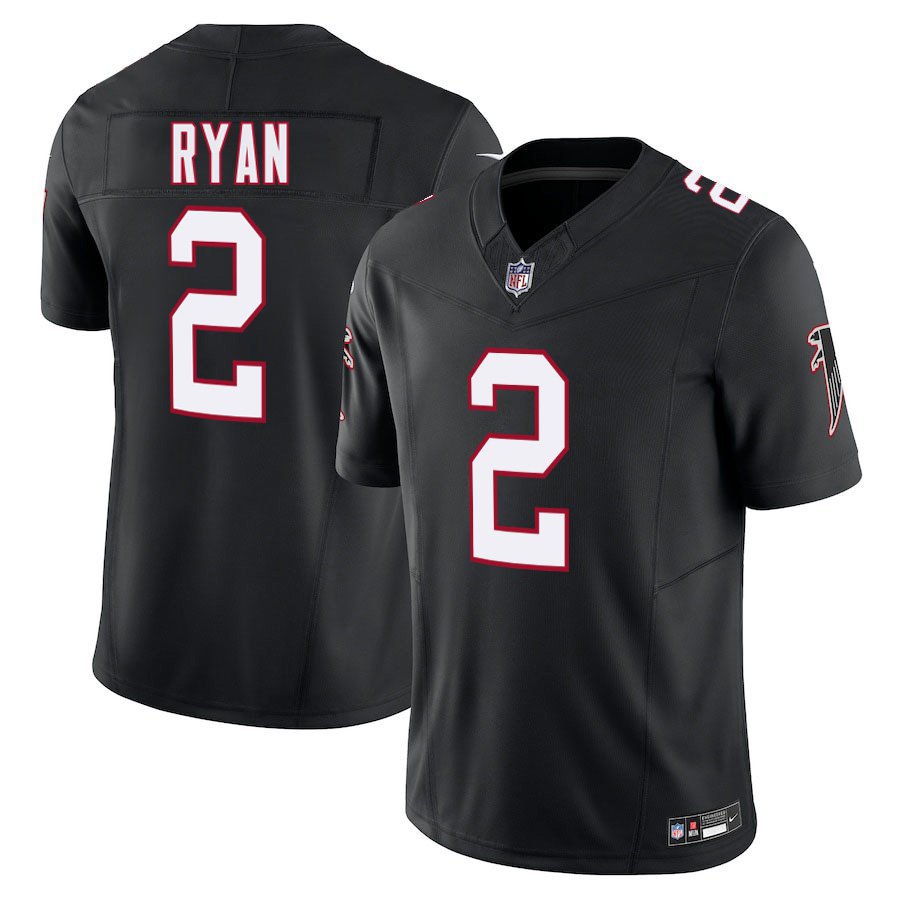 Atlanta Falcons #2 Matt Ryan Black Alternate Limited Stitched Jersey