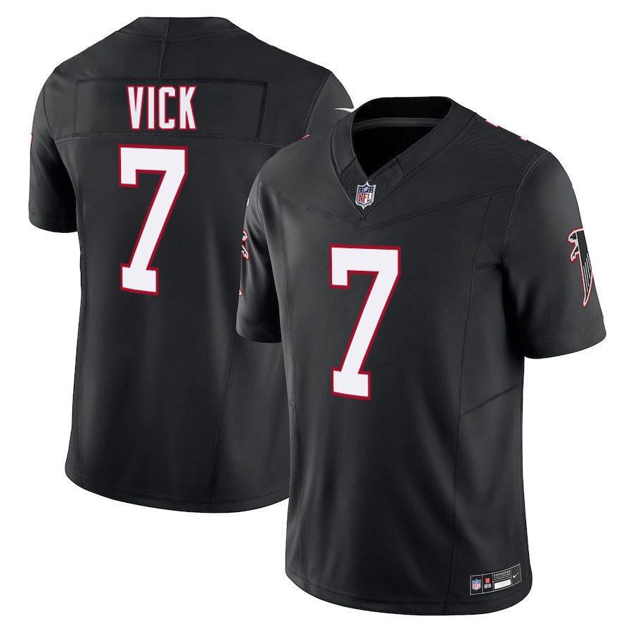Atlanta Falcons #7 Michael Vick Black Alternate Limited Stitched Jersey