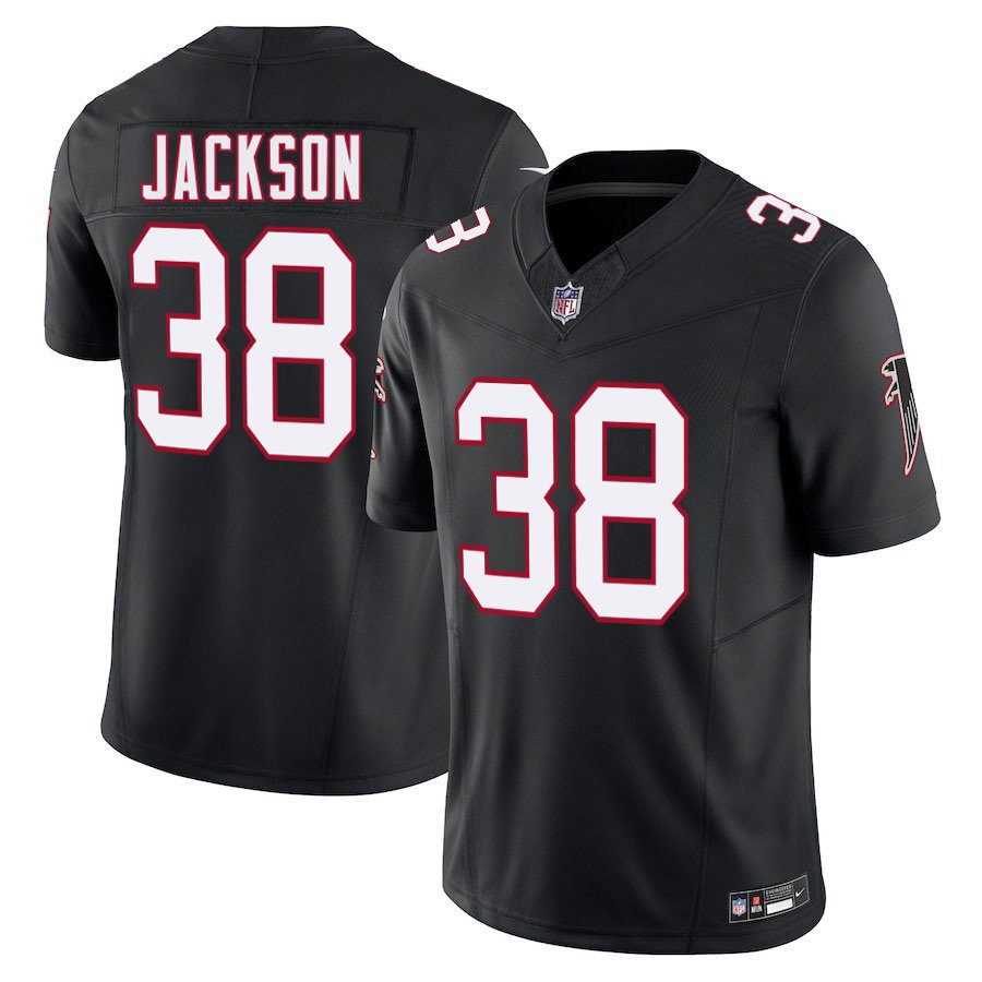 Atlanta Falcons #38 Lamar Jackson Black Alternate Limited Stitched Jersey