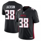 Atlanta Falcons #38 Lamar Jackson Black Limited Stitched Jersey