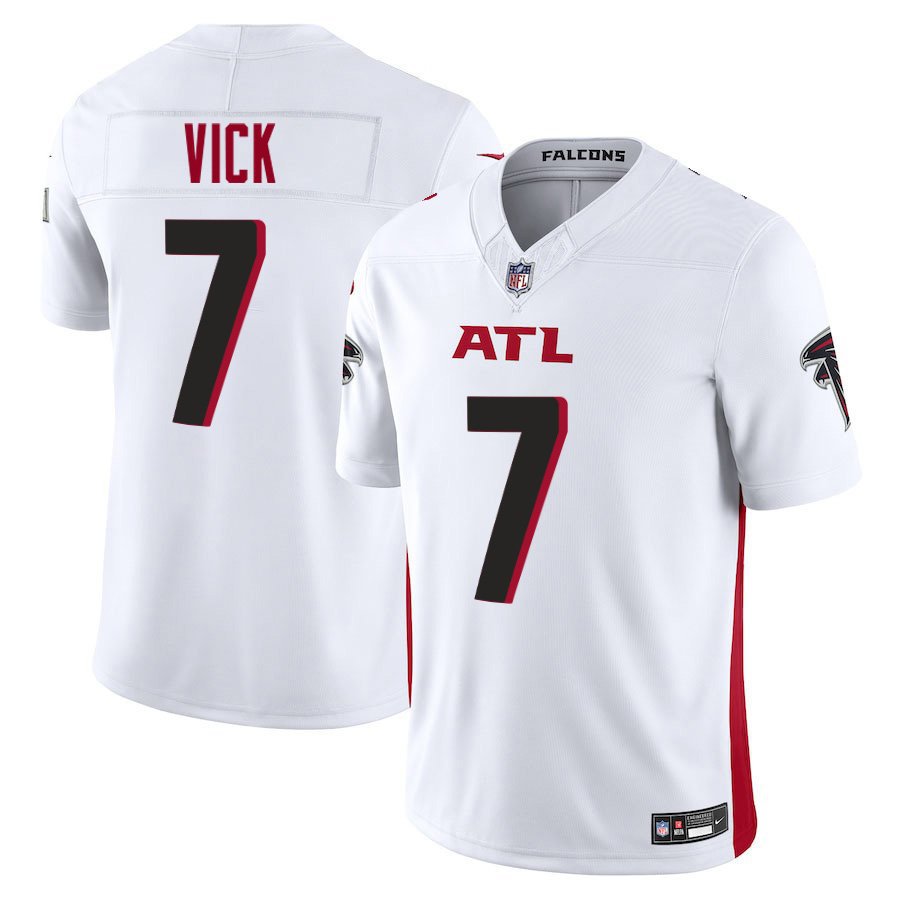 Atlanta Falcons #7 Michael Vick White Limited Stitched Jersey