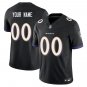 Baltimore Ravens #00 Custom Name And Number Black Limited Stitched Jersey