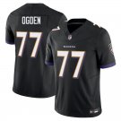 Baltimore Ravens #77 Jonathan Ogden Black Limited Stitched Jersey