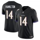 Baltimore Ravens #14 Kyle Hamilton Black Limited Stitched Jersey