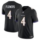 Baltimore Ravens #4 Zay Flowers Black Limited Stitched Jersey