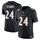 Baltimore Ravens #24 Malaki Starks Black Limited Stitched Jersey