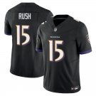 Baltimore Ravens #15 Cooper Rush Black Limited Stitched Jersey