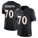 Baltimore Ravens #70 Roger Rosengarten Black Limited Stitched Jersey