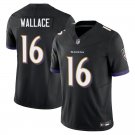 Baltimore Ravens #16 Tylan Wallace Black Limited Stitched Jersey