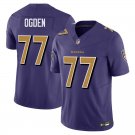 Baltimore Ravens #77 Jonathan Ogden Purple Limited Stitched Jersey