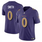 Baltimore Ravens #0 Roquan Smith Purple Limited Stitched Jersey