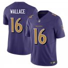 Baltimore Ravens #16 Tylan Wallace Purple Limited Stitched Jersey