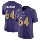 Baltimore Ravens #64 Tyler Linderbaum Purple Limited Stitched Jersey