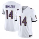 Baltimore Ravens #14 Kyle Hamilton White Limited Stitched Jersey