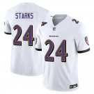 Baltimore Ravens #24 Malaki Starks White Limited Stitched Jersey