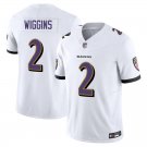 Baltimore Ravens #2 Nate Wiggins White Limited Stitched Jersey