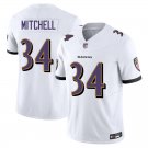 Baltimore Ravens #34 Keaton Mitchell White Limited Stitched Jersey