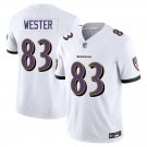 Baltimore Ravens #83 LaJohntay Wester White Limited Stitched Jersey