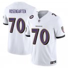 Baltimore Ravens #70 Roger Rosengarten White Limited Stitched Jersey