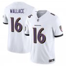 Baltimore Ravens #16 Tylan Wallace White Limited Stitched Jersey