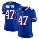 Buffalo Bills #47 Christian Benford Royal Blue Limited Stitched Jersey