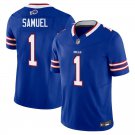Buffalo Bills #1 Curtis Samuel Royal Blue Limited Stitched Jersey