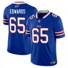 Buffalo Bills #65 Mike Edwards Royal Blue Limited Stitched Jersey