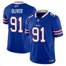 Buffalo Bills #91 Ed Oliver Royal Blue Limited Stitched Jersey