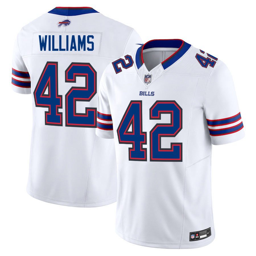 Buffalo Bills #42 Dorian Williams White Limited Stitched Jersey
