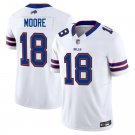 Buffalo Bills #18 Elijah Moore White Limited Stitched Jersey