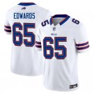 Buffalo Bills #65 Mike Edwards White Limited Stitched Jersey